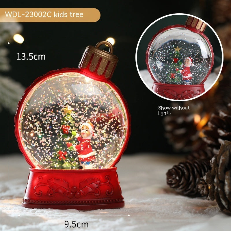 LED Flat Frame Lights,Battery Powered Christmas Scene Decor