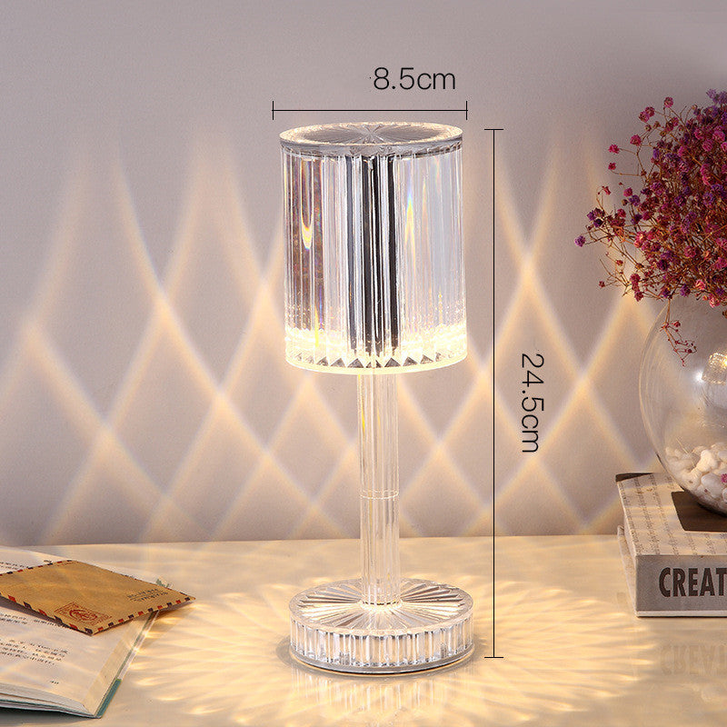Crystal Table Lamp, Diamond Romantic Warm Led For Home Decor, Romantic Night Light Decoration
