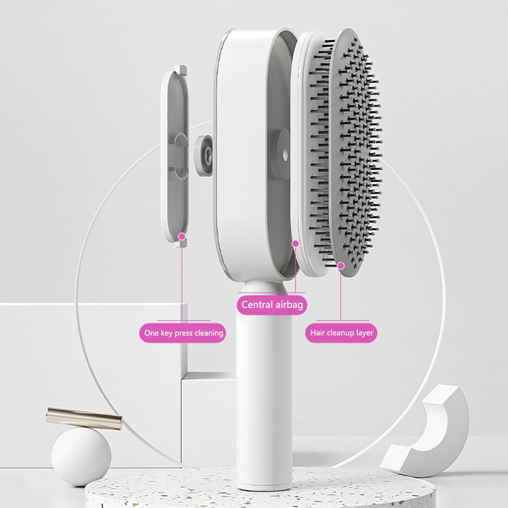 Self Cleaning Hair Brush For Women,3D Air Cushion Hair Brush,Scalp massage and pain-free styling,
Anti-Static Hairbrush