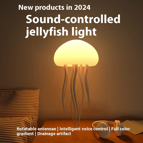 Jellyfish Mood Lamp LED Jellyfish Night Light Portable Jellyfish Lamp, Decorations Smart Table Lamp