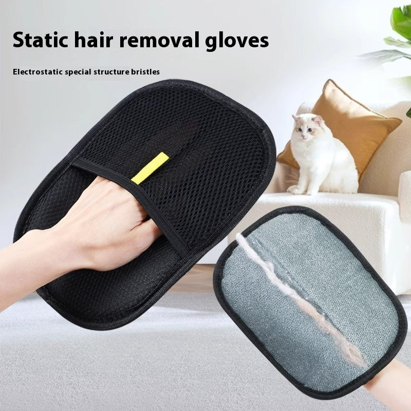 Ultimate Pet Hair Remover Glove, Deshedding Brush Glove For Dog Cat Rabbit With Long Short Curly Hair