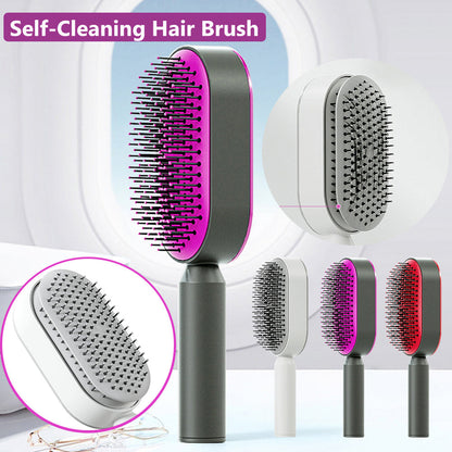 Self Cleaning Hair Brush For Women,3D Air Cushion Hair Brush,Scalp massage and pain-free styling,
Anti-Static Hairbrush
