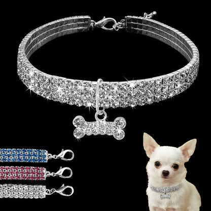GlimmerPetz Crystal Rhinestone Collar