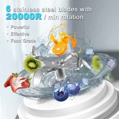 Personal Portable 6 Blade Smoothie Blender