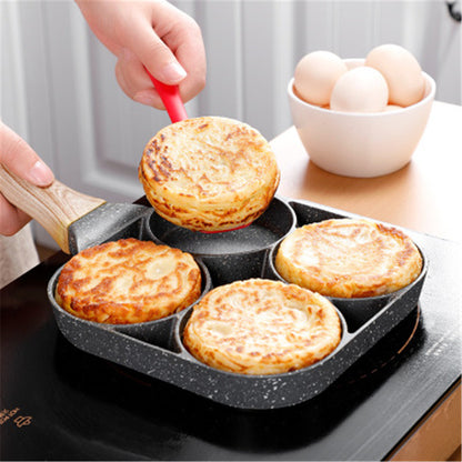 Non Stick 4 Hole Breakfast Frying Pan
