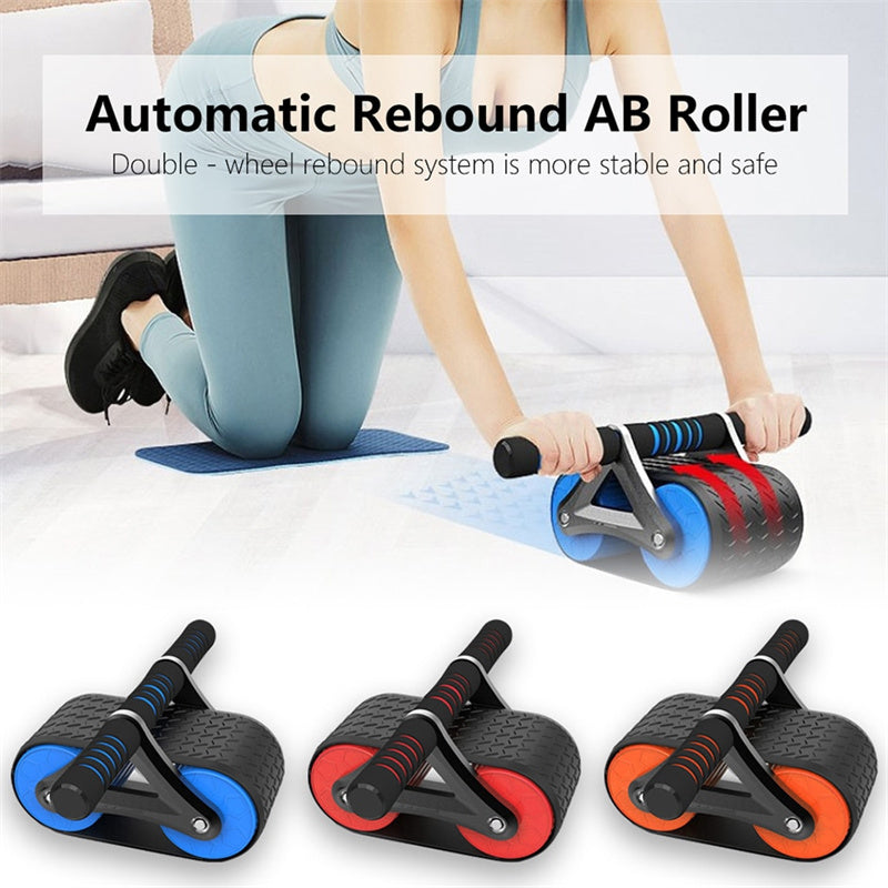 FlexCore Dual Ab Wheel,Automatic Rebound Roller