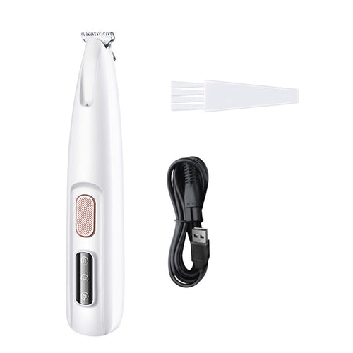 Pets Paw Trimmer With LED Light Fully Waterproof Hair Trimmer Clippers For Grooming Widen Blade