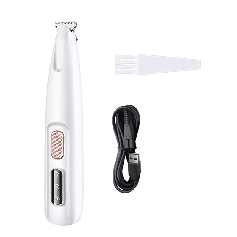 Pets Paw Trimmer With LED Light Fully Waterproof Hair Trimmer Clippers For Grooming Widen Blade