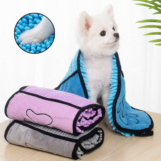 Ultra Soft Dog And Cat Towel Fast Drying Microfiber Pet Bathrobe