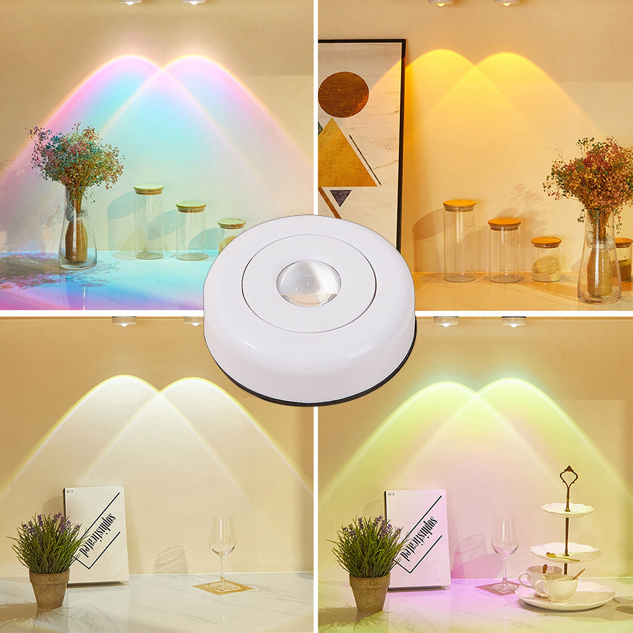 Led Lights Wireless, Closet Kitchen Lights, Under Furniture, Battery Powered Sunset Nightlight, Wall Lamp Bedroom Decoration