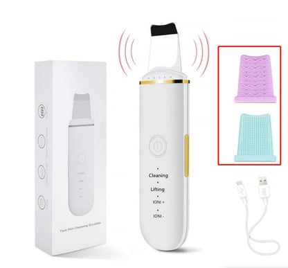 Ultrasonic Facial Cleansing Device,Deep Pore Cleanse And Serum Infuser