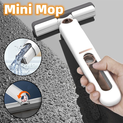 Mini Mops Floor Cleaning Sponge, Squeeze Mop Household Cleaning Tools, Portable Cleaner Mop