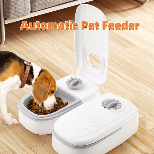 Automatic Pet Feeder Smart Food Dispenser Timer Stainless Steel Bowl Auto Feeding Pets Supplies