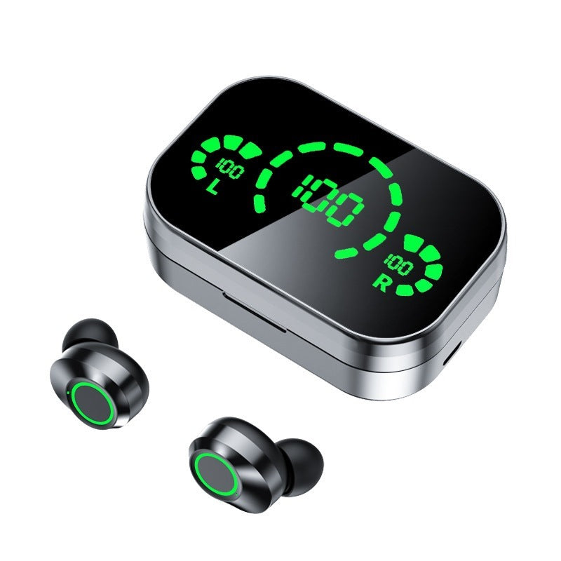 YD03 Wireless Bluetooth Compatible Headset TWS Large Screen Smart Digital Display, In Ear Breathing Light