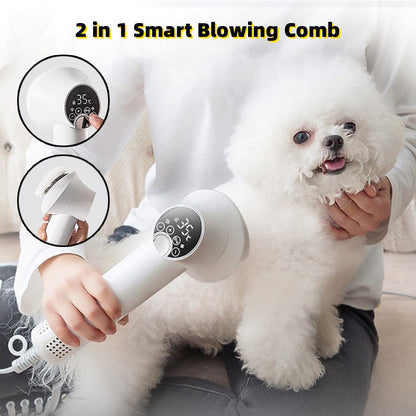 Smart Pet Hair Dryer, Cats And Dogs Grooming Hairdressing, Blow & Comb Silent, No Harm