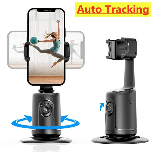 AI Smart Face Tracking Gimbal,Auto Phone Stabilizer Tripod