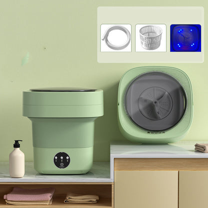 Foldable Portable Washing Machine,Compact Electric Spin Dry